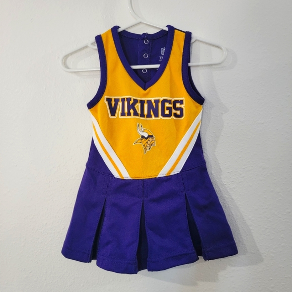NFL Other - NFL Minnesota Vikings Baby Girl Cheerleader Outfit Size 12 Months